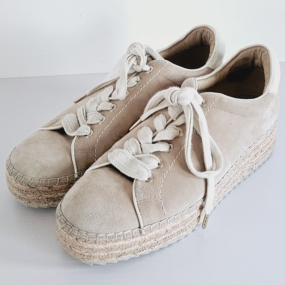 Joie Dabna Suede Platform Espadrille Wedge Sneaker Women's Size 39 - Picture 2 of 15